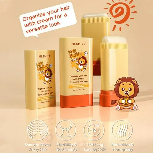 Barra De Cera Para El Cabello De Niños, Gel De Peinado Con P