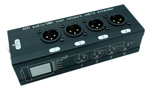 Extensor De Cable 4 Canales Xlr Combo Xlr 15 Hombre