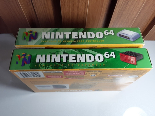Expansion Pak E Memória Card Na Caixa Nintendo 64. (Usado)