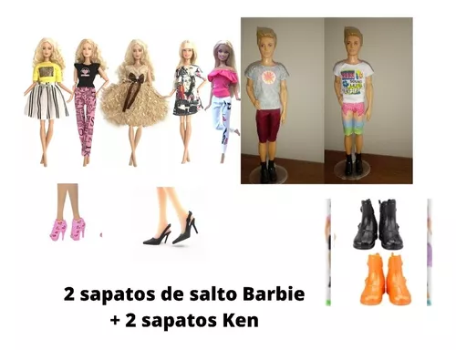 Pacote 2 Looks Barbie Fashion & Beauty Acessórios Boneca