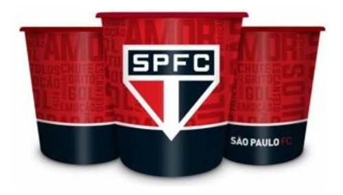 Balde de Pipoca 2,5lts Time Futebol Sao Paulo Futebol Clube