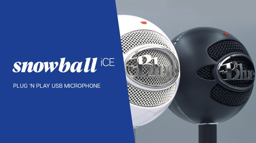 Micrófono Usb Blue Snowball Ice Black - Streaming Zoom Skype