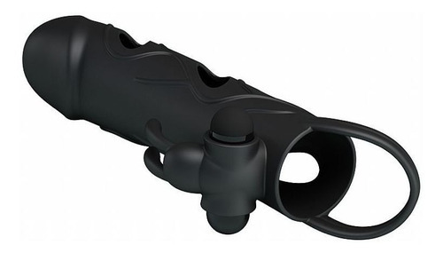 Capa Peniana Extensora Com Anel Para Escroto E Vibrador