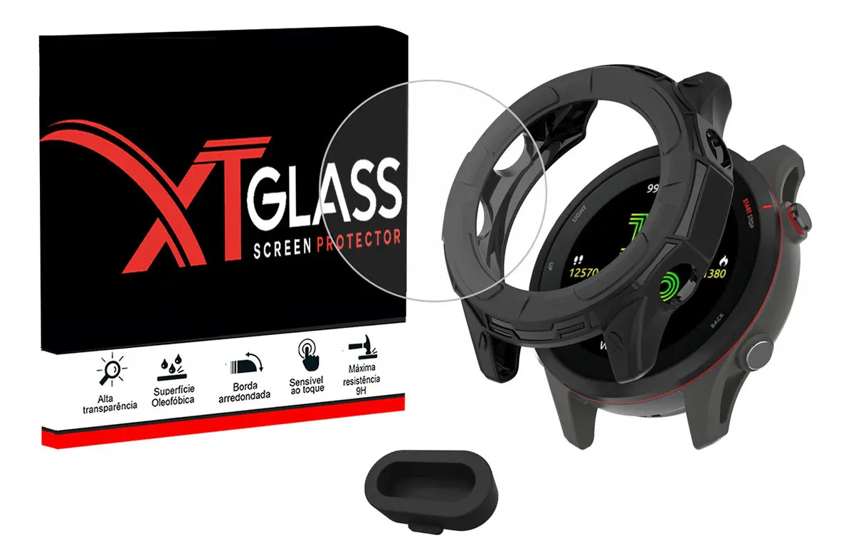 Kit Protetor Completo para Garmin Forerunner 255 e 255 Music