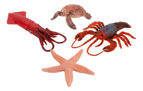 Sea Life Modelos De Animales Regalos De Cumpleaños 4 Piezas