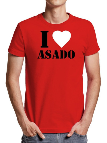 Polera I Love Asado - Polo - Regalo - Fiesta - Parrillada