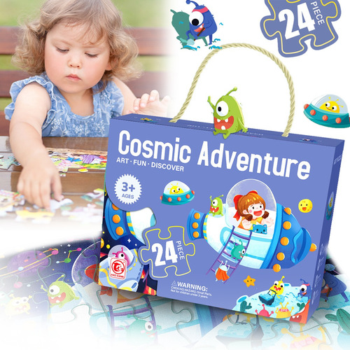 Juegos De Rompecabezas Niños El Universo  De 24 Pcs