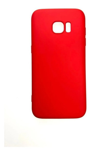 Case Capinha Case Ccs Aveludada Para Samsung Galaxy Cor Vermelho Galaxy S7 Edge