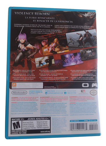Ninja Gaiden 3 Razor's Edge - Nintendo Wiiu - Original (Usado)