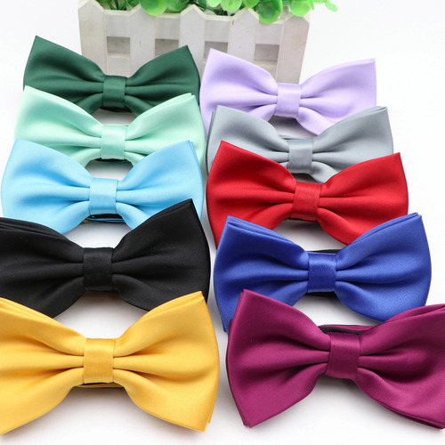 Corbata De Moño Hombre Satin - Colores - Grin Accs Color Blanco Diseño De La Tela Lisa