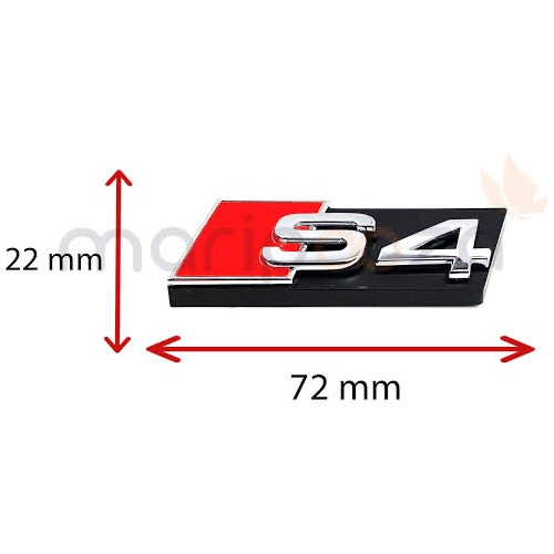 Emblema Audi Compatible S4 Parrilla !! No Grapas  Plata