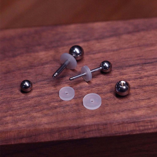 Discos De Piercing Curativos De Silicona Que No Se Tiran Par