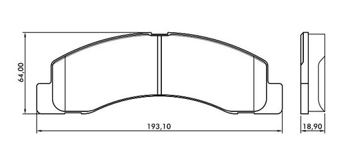Imagen 2 de 7 de Pastillas Freno Delanteras Ford F-4000 3.9