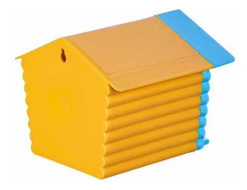 Kit 3 Toca Casinha De Hamster E Roedores - Amarelo E Azul