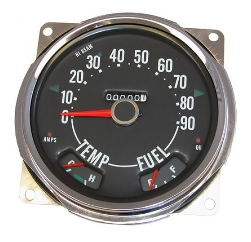 Imagen 2 de 6 de T W Velocimetro Mph Temp Fuel Amp Oil Cj3 5 Ika Jeep Willys