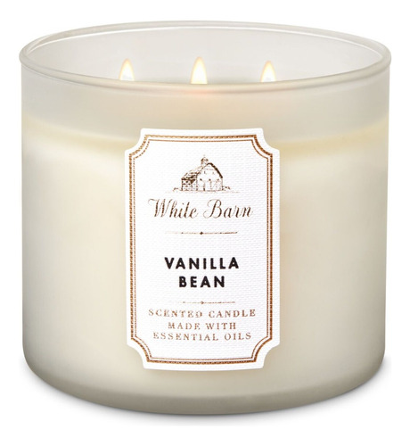  Bath And Body Works - Vela Grande 3 Mechas Vanilla Bean