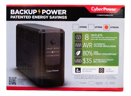 comprar Cyberpower Ups Ut1000g 1000va Entrada 86 - 148v Salida 120v