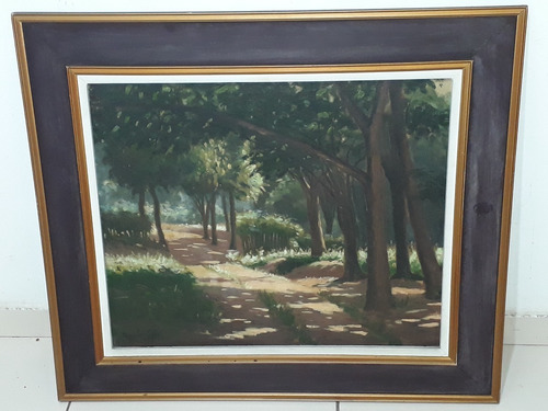 2025- Newton Costa Ost 73x65cm C/moldura. Trilha Na Mata. (Usado)