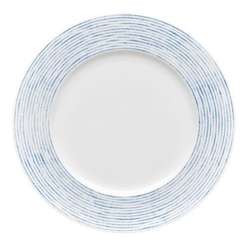 Plato Trinche Hammock Azul Porcelana 27 Cm Noritake