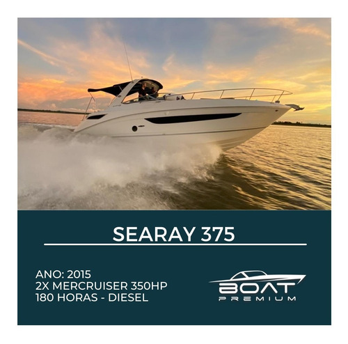 Imagem 1 de 1 de Searay 375, 2015, 2x Mercruiser 350hp - Ferretti - Sessa