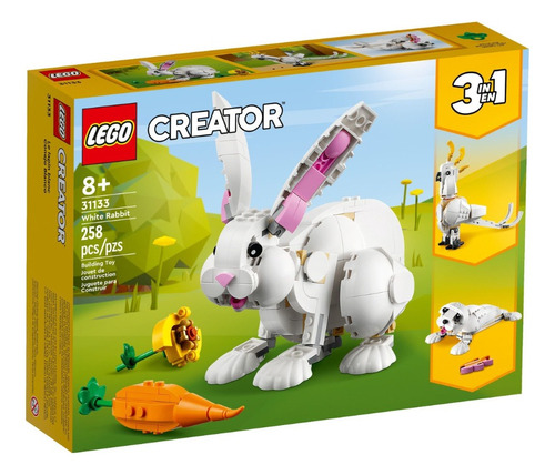 Lego Creator 3-in-1 31133 - Coelho Branco - Pronta