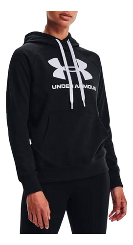 Buzo Under Armour Rival Fleece Logo Mujer Negro Jj deportes