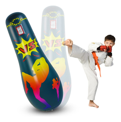 Saco De Boxeo Inflable Para Adulto, Bolsa De Boxeo De Pie Pa