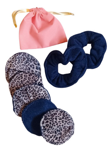 Kit Skin Care Pads Desmaquillantes X5 + Muñequeras