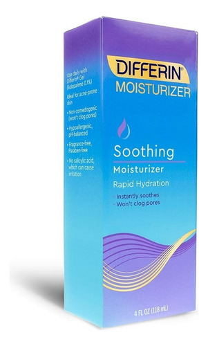 Differin Hidratante Equilibrante 118ml Tipo De Piel Sensible