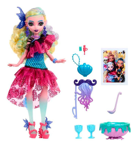 Monster High Lagoona Blue Con Vestido De Fiesta Monster Ball