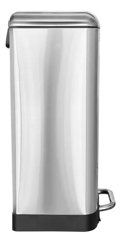 Cesto Rectangular Métalico Con Pedal 30 L Cierre De Lento