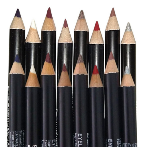 Set 8 Delineadores De Lapiz Ojos Y Labios Colores Intensos