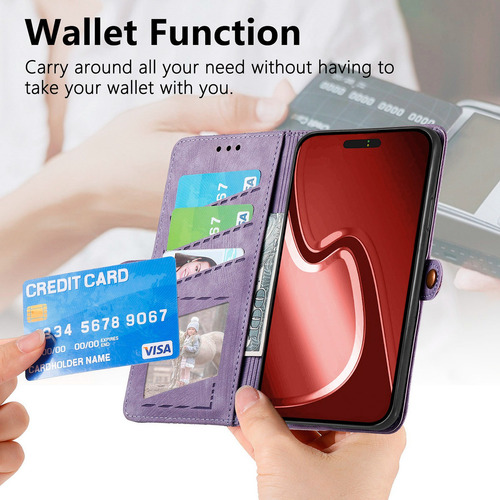 Funda De Piel Tipo Cartera Para Honor X8c X8b X8a
