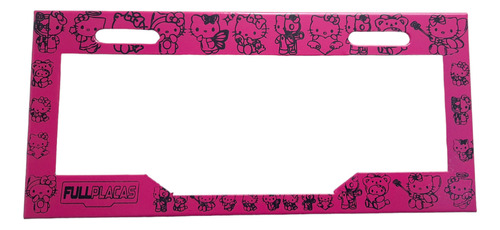 Hello Kitty , Porta Placa Para Moto