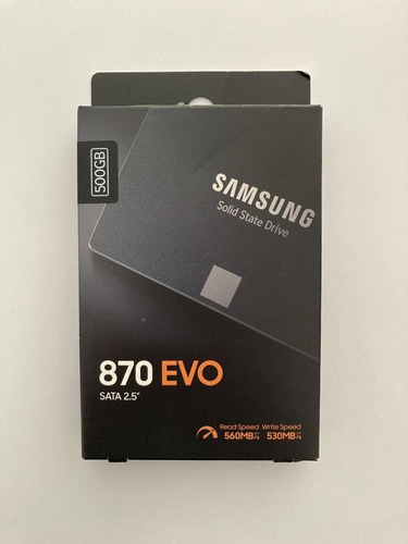 Imagen 1 de 3 de Disco Solido Ssd Samsung 870 Evo 500gb Notebook Pc Fact A
