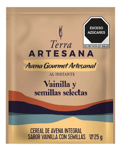 Avena Gourmet Artesanal Terra Vainilla Y Semillas 25grs