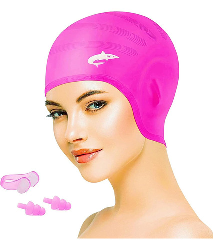 Gorros De Natacion De Silicona Para Cabello Largo, Cubre ...