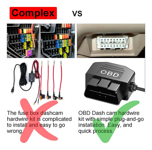 Kit De Cableado Obd Crystally-dash, Hardware Usb C Para Cáma