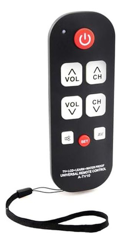 Control Remoto De Tv Con Botón Grande A Prueba De Agua, Par