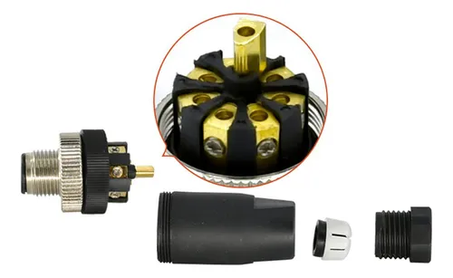 Fowiunye Conector Macho M12 De 8 Pines, Conector Circular In