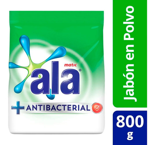 Jabon Antibacterial En Polvo Ala Matic X 800 Gr