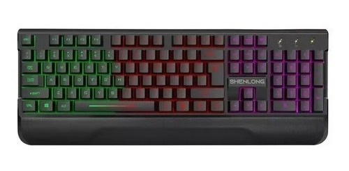 Imagen 3 de 6 de Combo Kit Gamer Teclado Y Mouse Shenlong C2001 Pc Usb