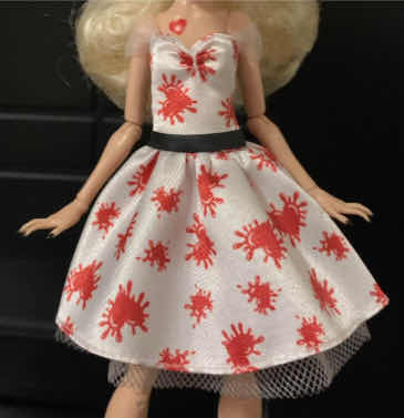 Monster High Vestido Tiffany Skullector (Usado)