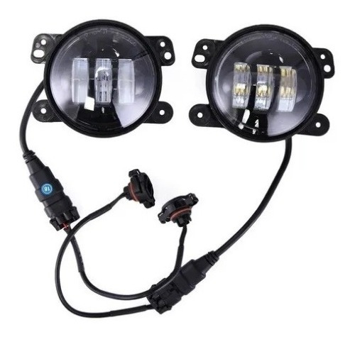 Imagen 8 de 9 de Faro Led Redondo 4 Universal Para Antiniebla