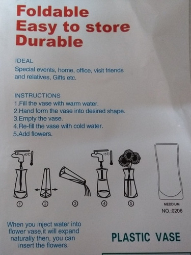 Imagem 5 de 5 de Vaso De Flores De Plástico Dobrável Vaso Pvc Corações Azul