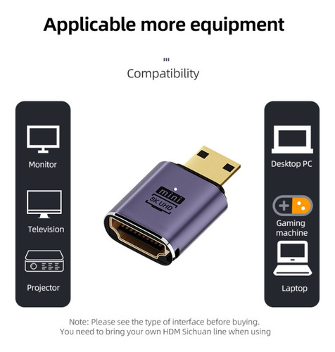 Para Adaptador Hdmi Para Mini Hdmi C8k-01