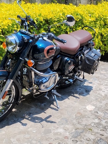 Royal Enfield 350 Classic Como Nueva Defensas Cromadas Porta