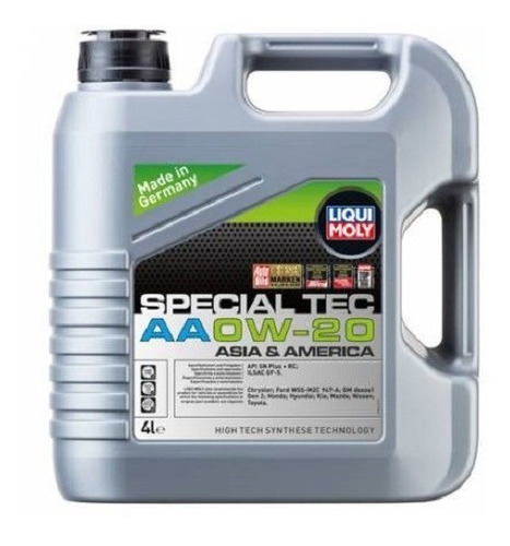 Aceite Liqui Moly Special Tec Aa 0w20 4l Tecnolog Sintetica