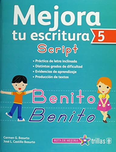Libro Mejora Tu Escritura 5 Script De Carmen G. Basurto, Jos