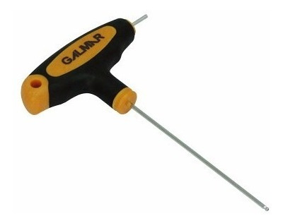 Chave Allen Abaulada Com Cabo T Longa De 2mm -  Galmar